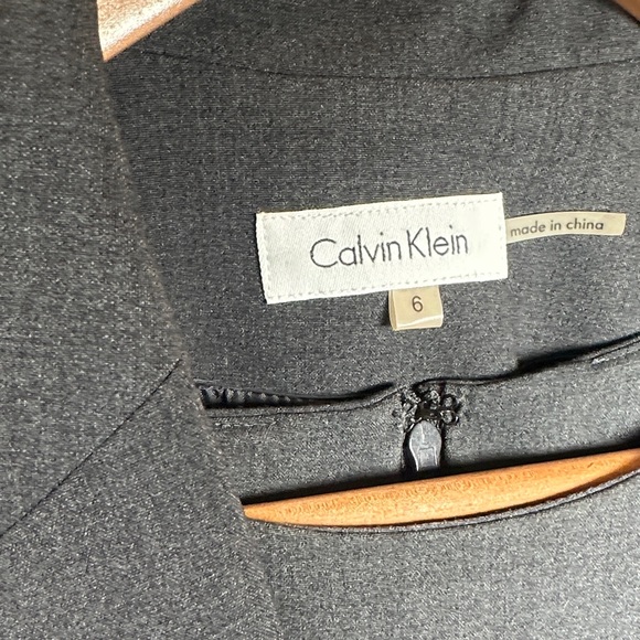 Calvin Klein Set Grey Women's Dress & Blazer Two-Piece - Picture 6 of 6